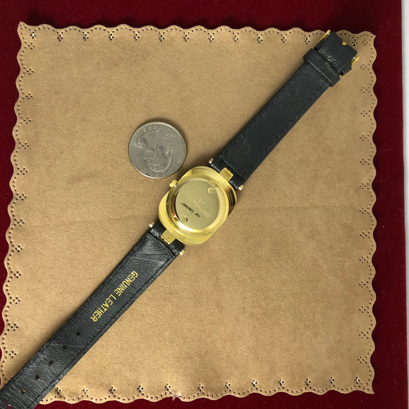 Vintage Ronica Black and Gold 18K GP Wrist Watch main image 5